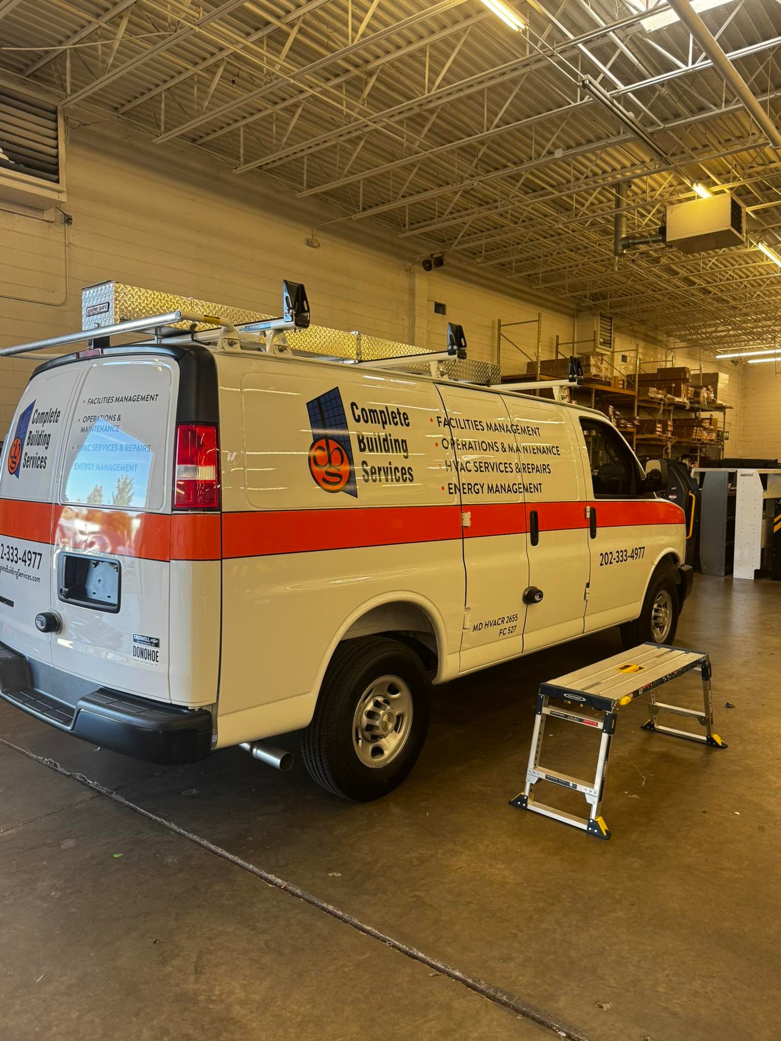 Commercial project: service van — fleet graphics